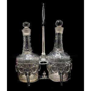 Henricus Millé, Vinegar Cruet In Solid Silver