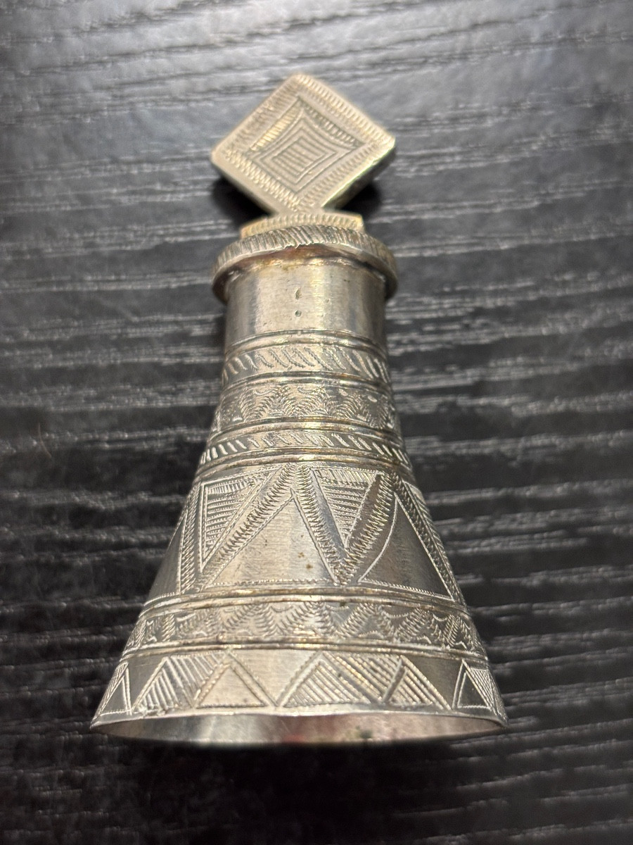 Small, Finely Engraved Solid Silver Service Bell 