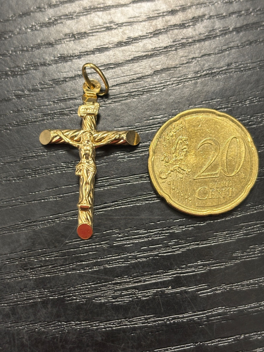 18-carat Gold "cross" Pendant -photo-2