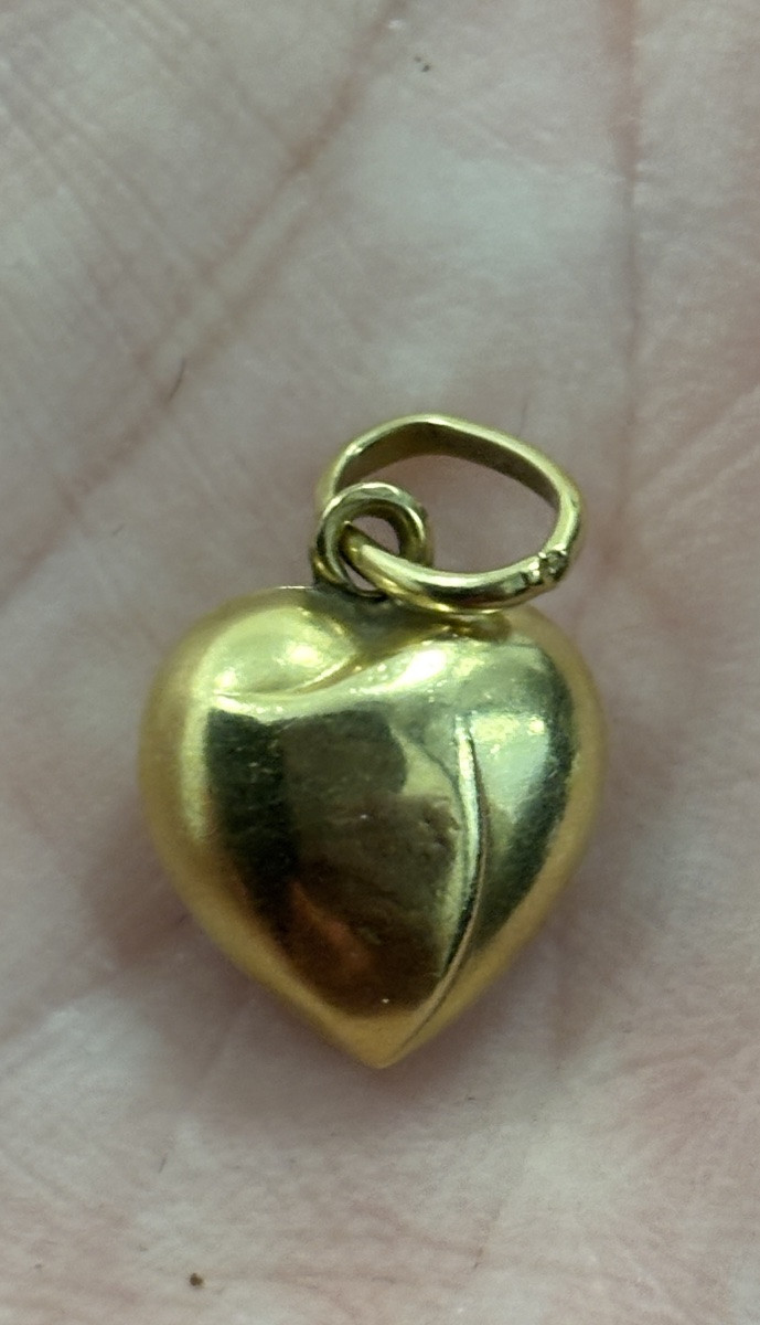 18-carat Gold "heart" Pendant -photo-2