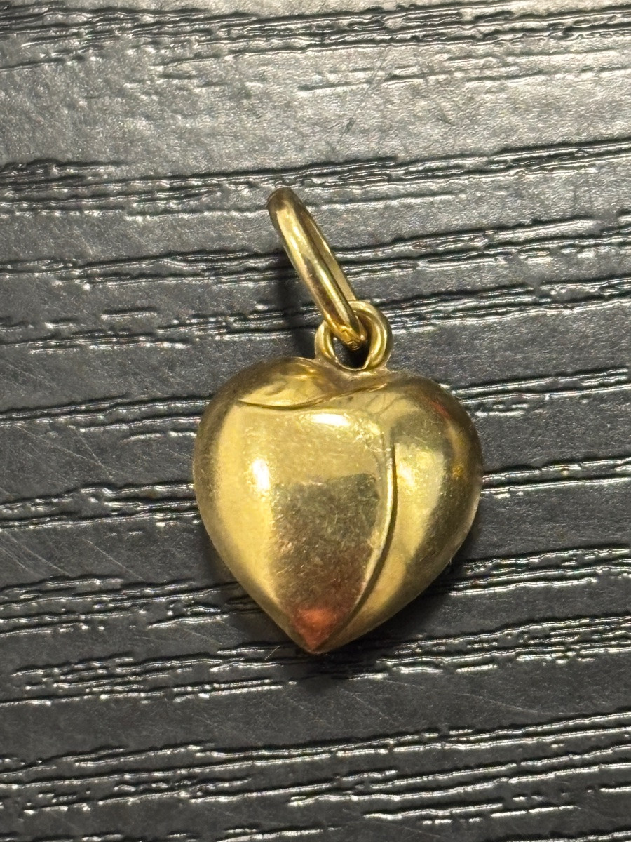 18-carat Gold "heart" Pendant -photo-4