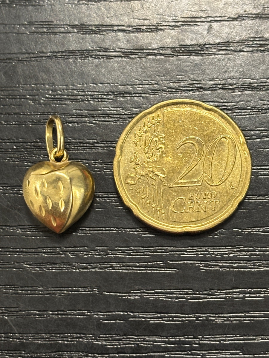 18-carat Gold "heart" Pendant -photo-2
