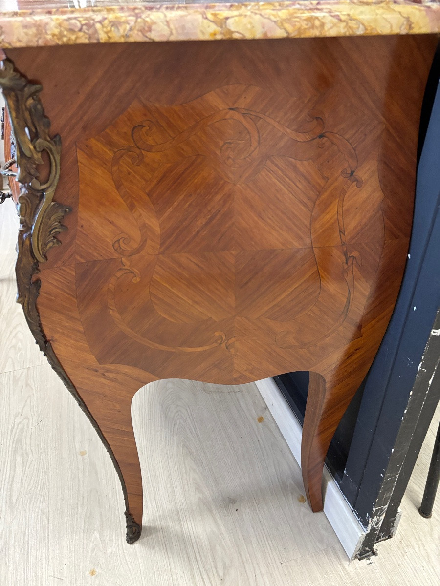 Louis XV Style Chest Of Drawers-photo-3