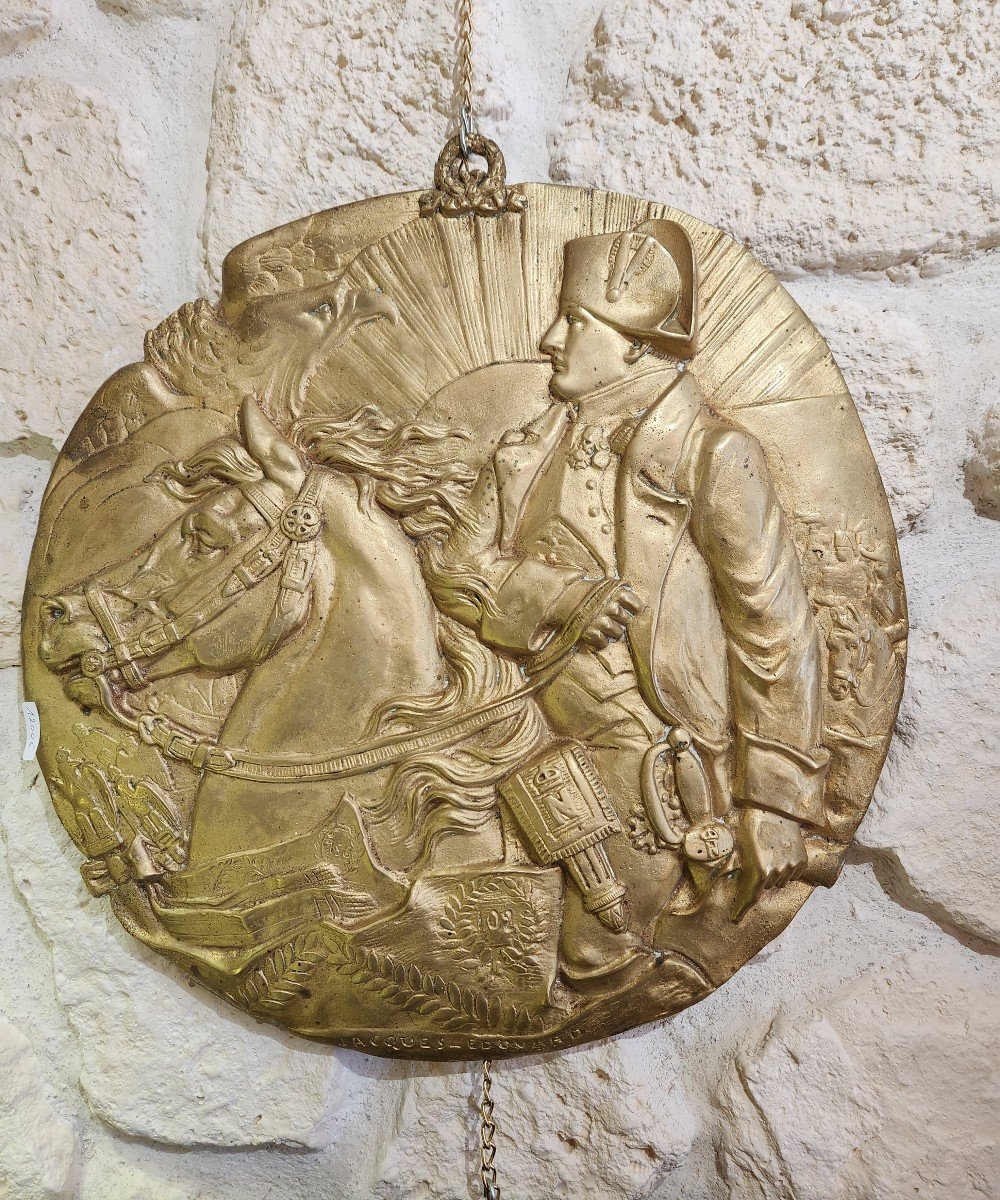 Large Napoleonic Medal By Jacques Edouard -photo-2