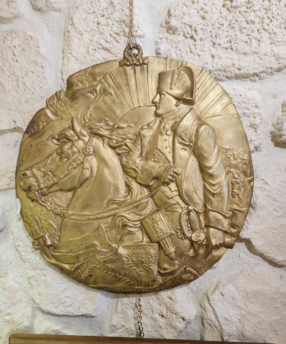 Large Napoleonic Medal By Jacques Edouard -photo-2