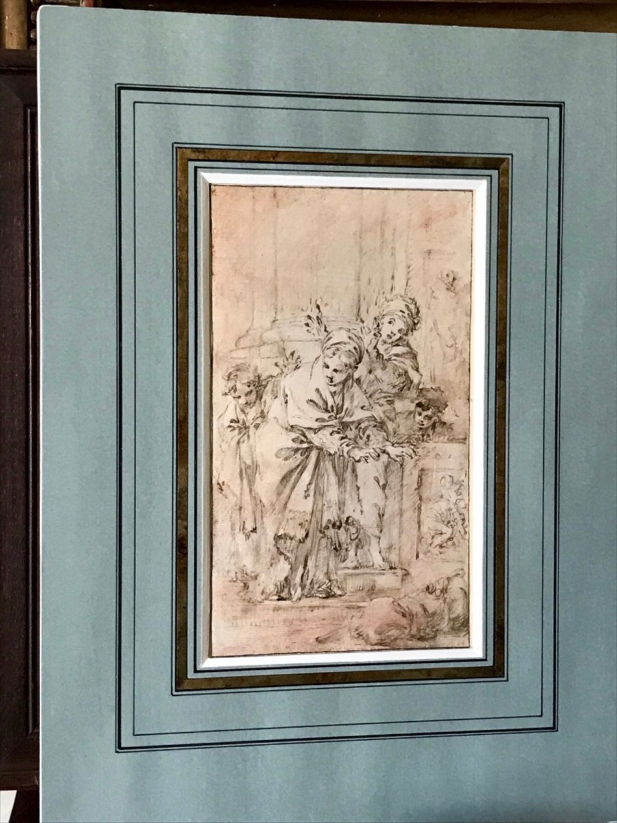 François Boucher Original Drawing 18th-photo-2