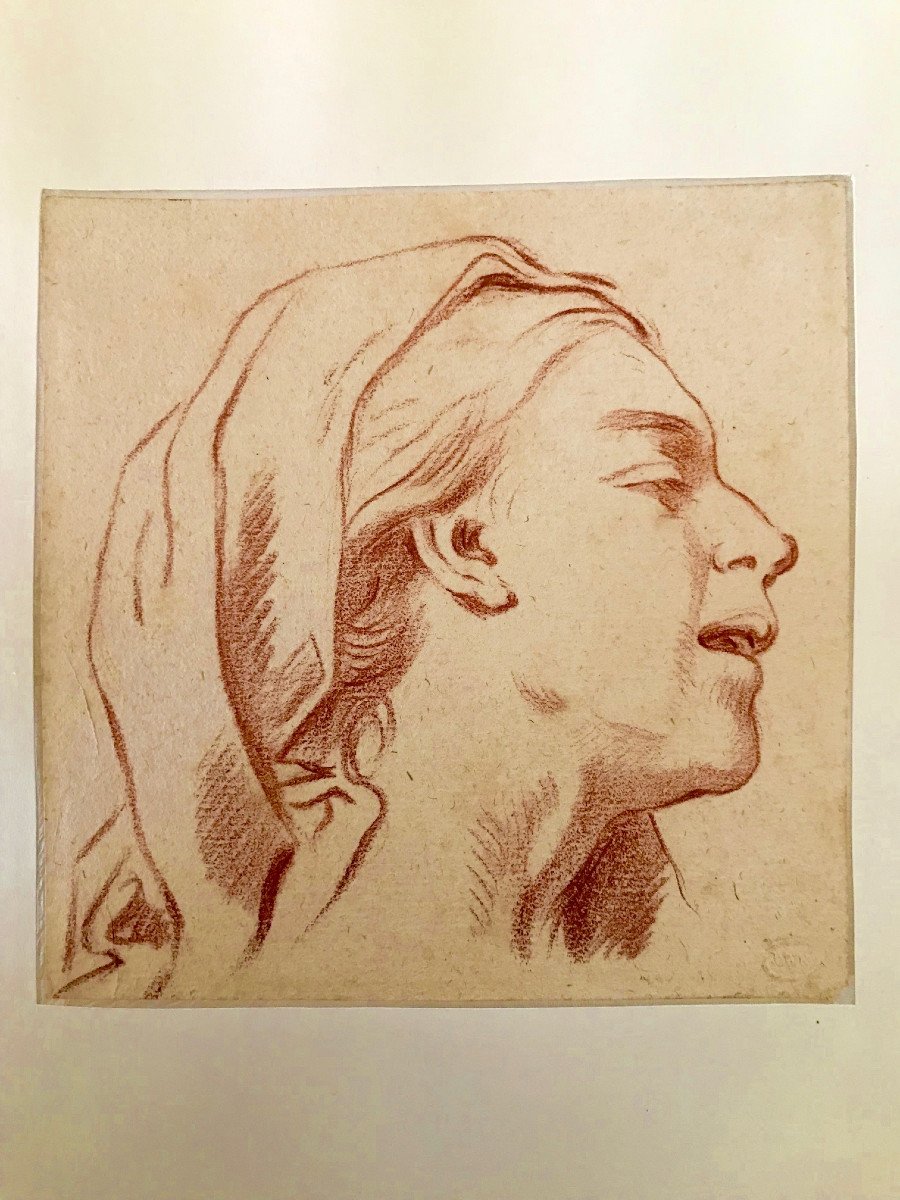 Dessin Préparatoire Par Van Loo XVIIIe-photo-1