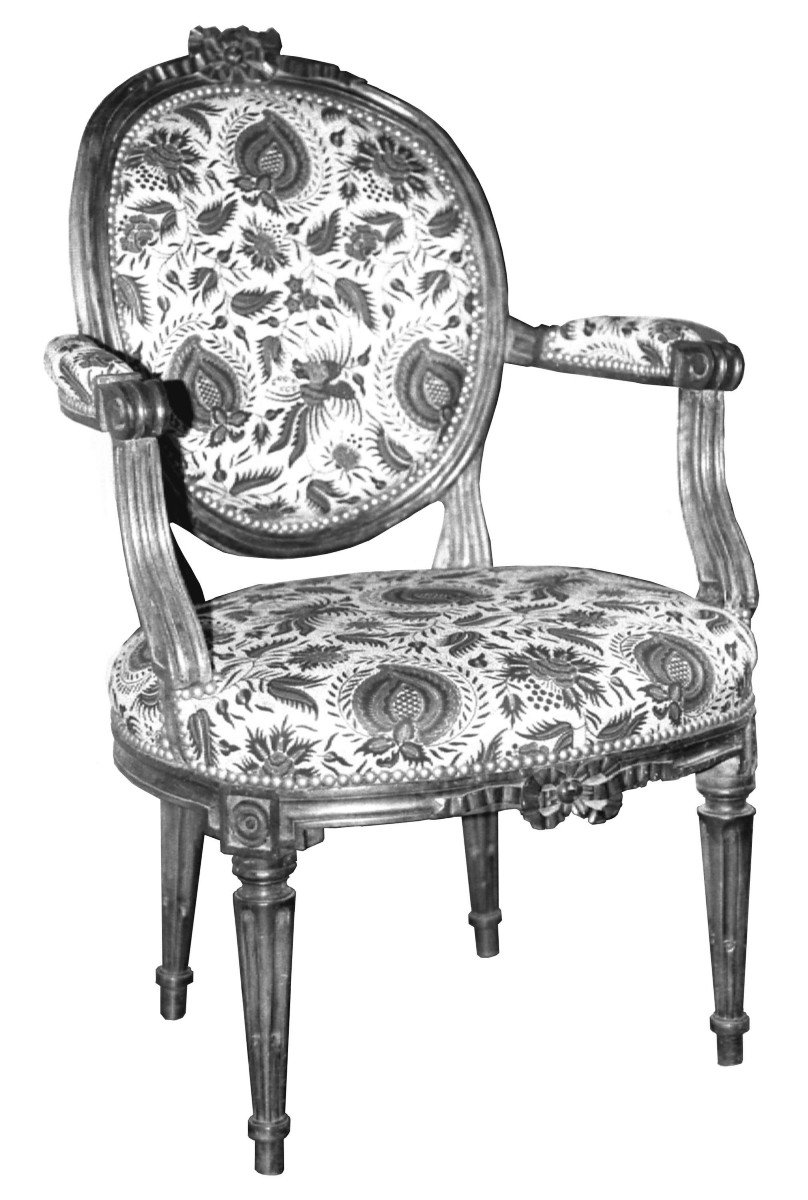 Paire De Chaises Noyer époque Louis XVI Lyon  par CARPENTIER XVIIIe-photo-8