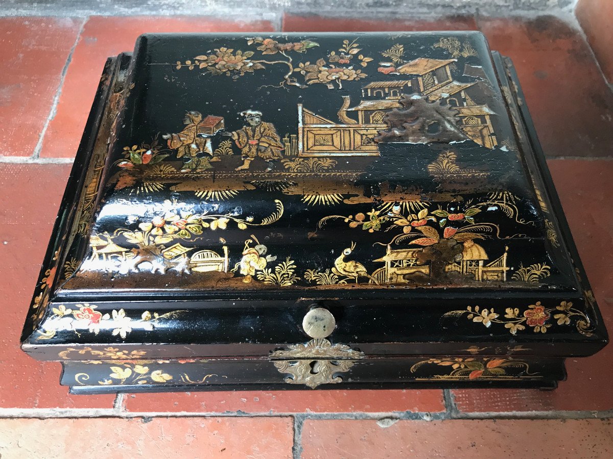 Coffret Ou Boite à Perruque XVIIIe d'époque Louis XV-photo-2