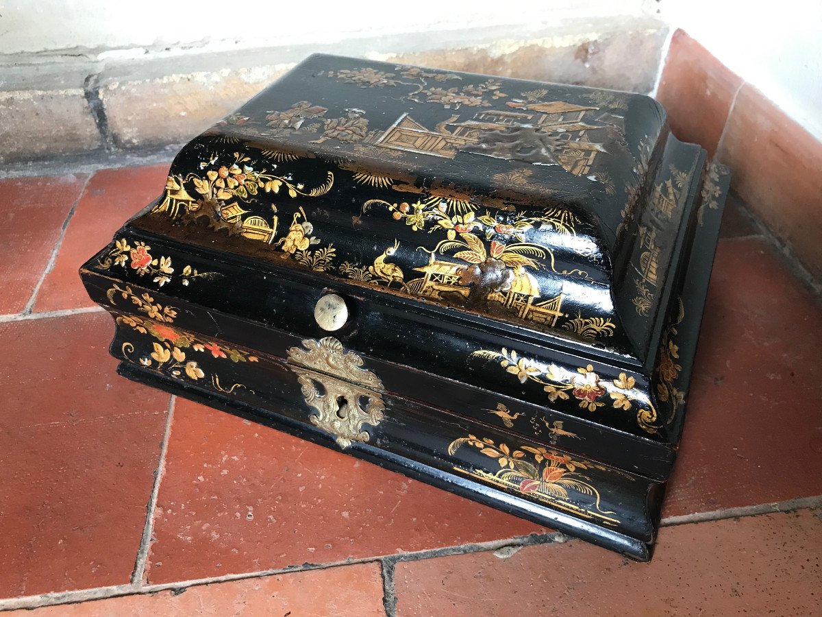 Coffret Ou Boite à Perruque XVIIIe d'époque Louis XV