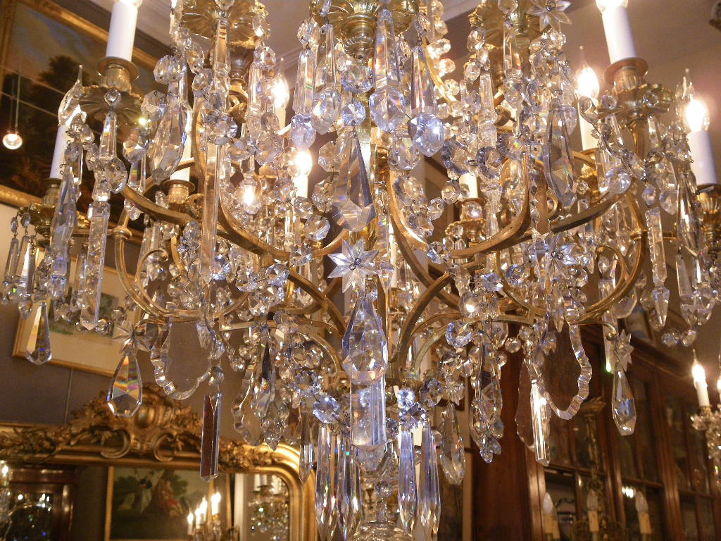 Chandelier Napoleon III Signed Victor Paillard-photo-3