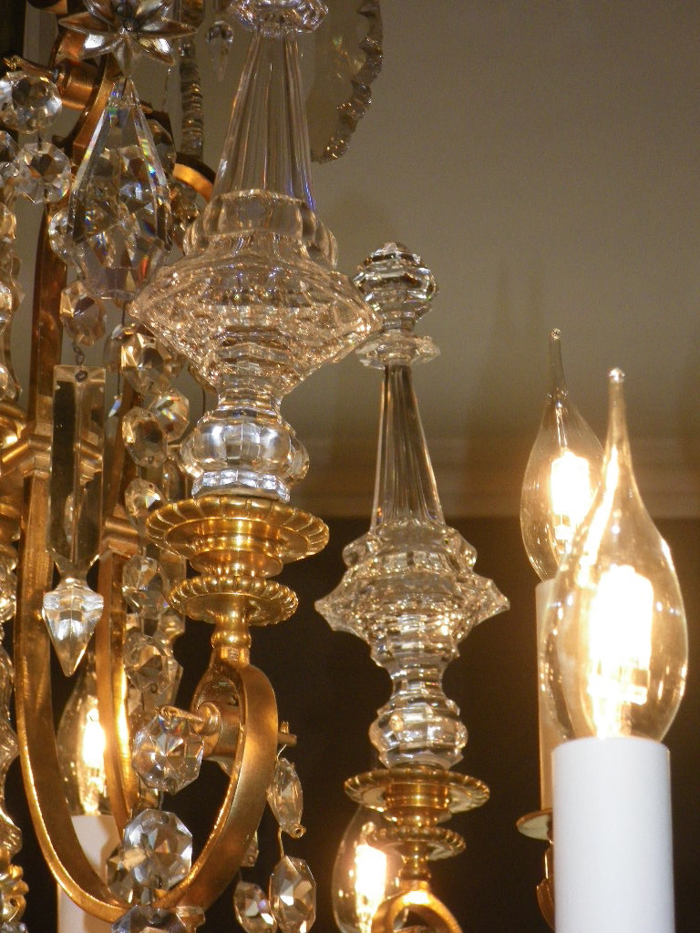 Chandelier Napoleon III Signed Victor Paillard-photo-2