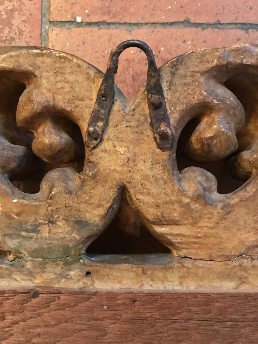 Petit Miroir Baroque Bois Doré XVIIIe-photo-5