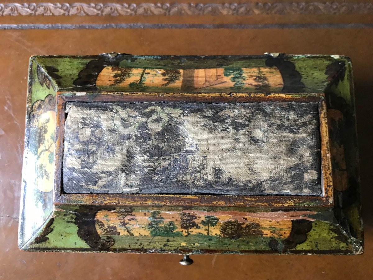 Coffret ou boite à couture XVIIIe d'époque Louis XV-photo-2