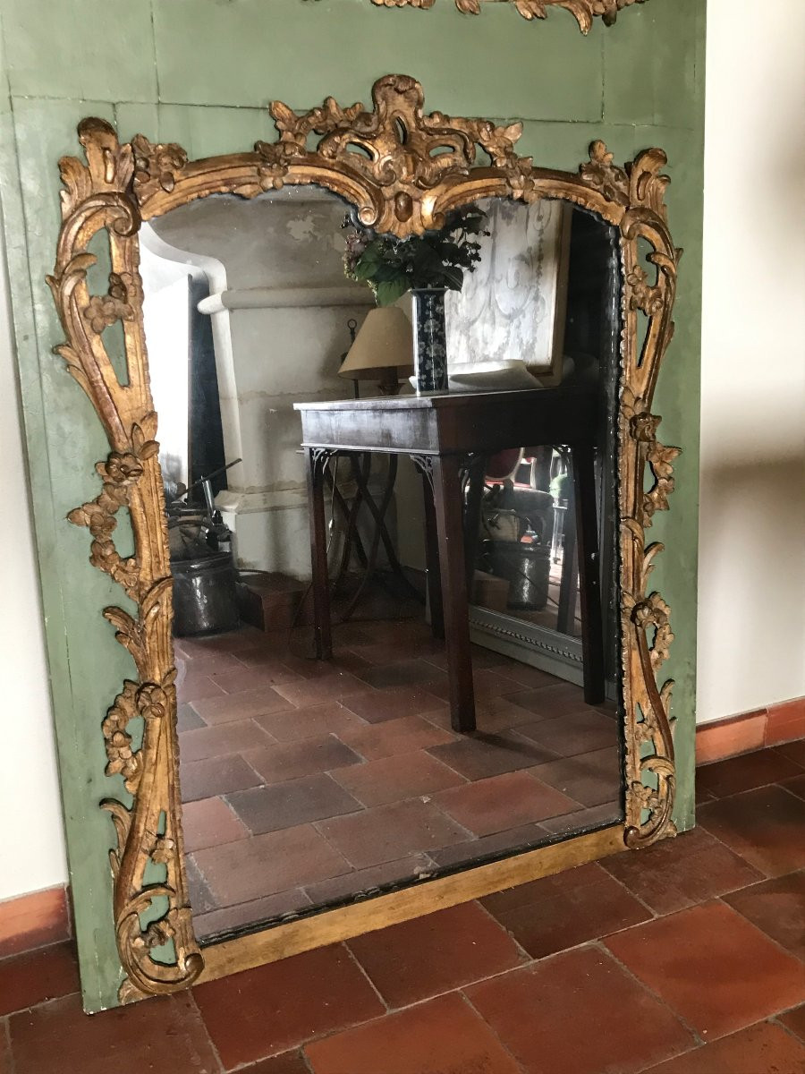 Large 18th Century Trumeau From The Louis XV Period-photo-4