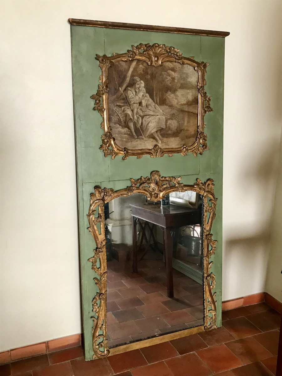 Large 18th Century Trumeau From The Louis XV Period