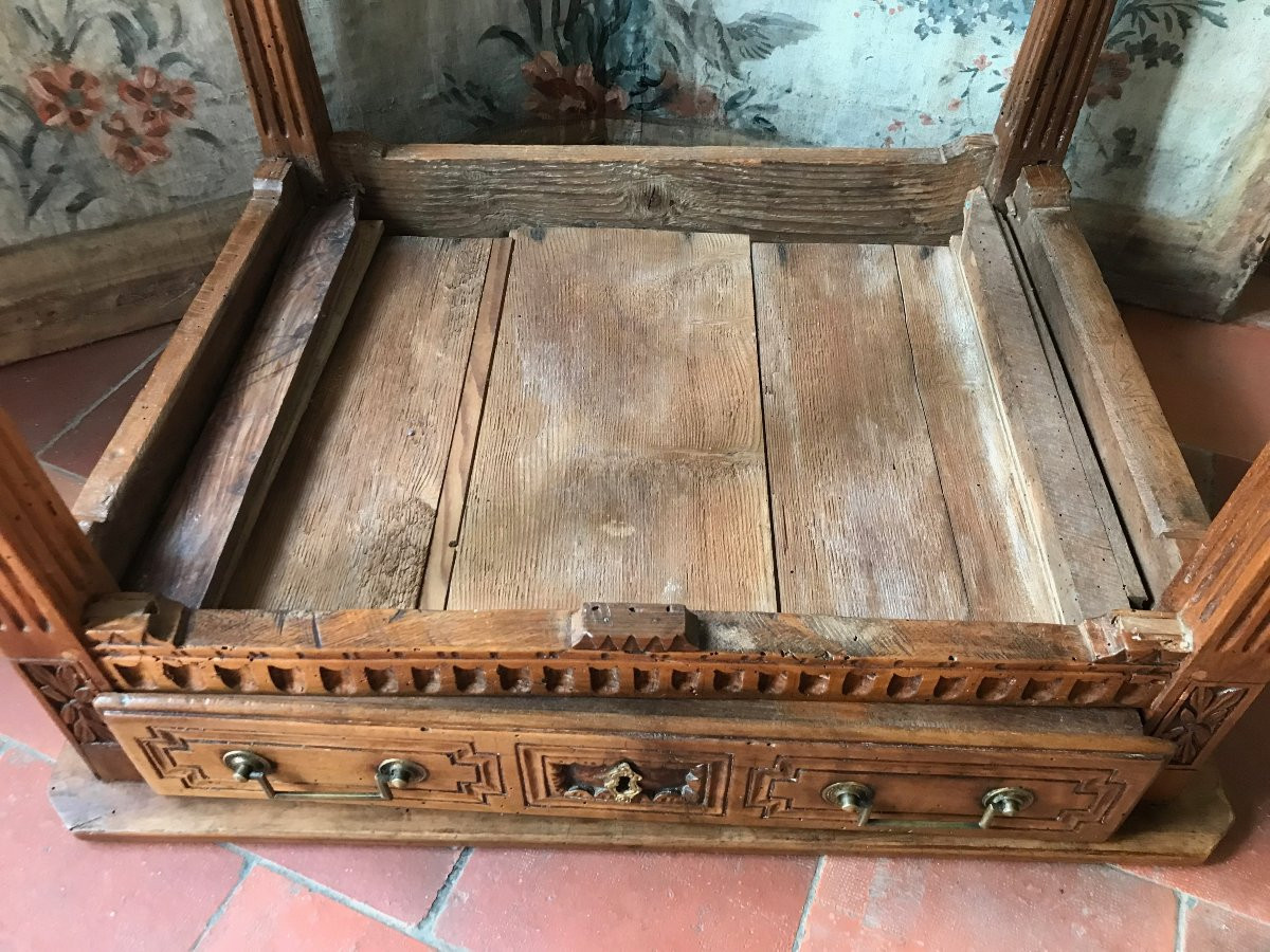 Late 18th Century Fruitwood Side Table-photo-5