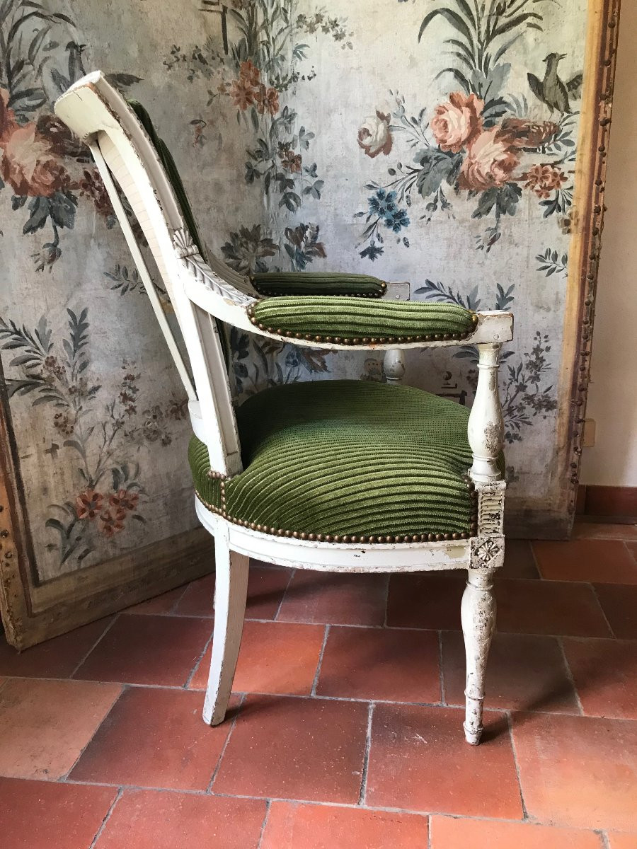 Paire de fauteuils d'époque Directoire Fin XVIIIe-photo-4