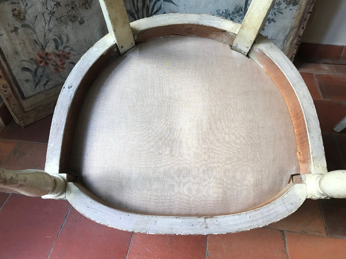 Paire de fauteuils d'époque Directoire Fin XVIIIe-photo-6