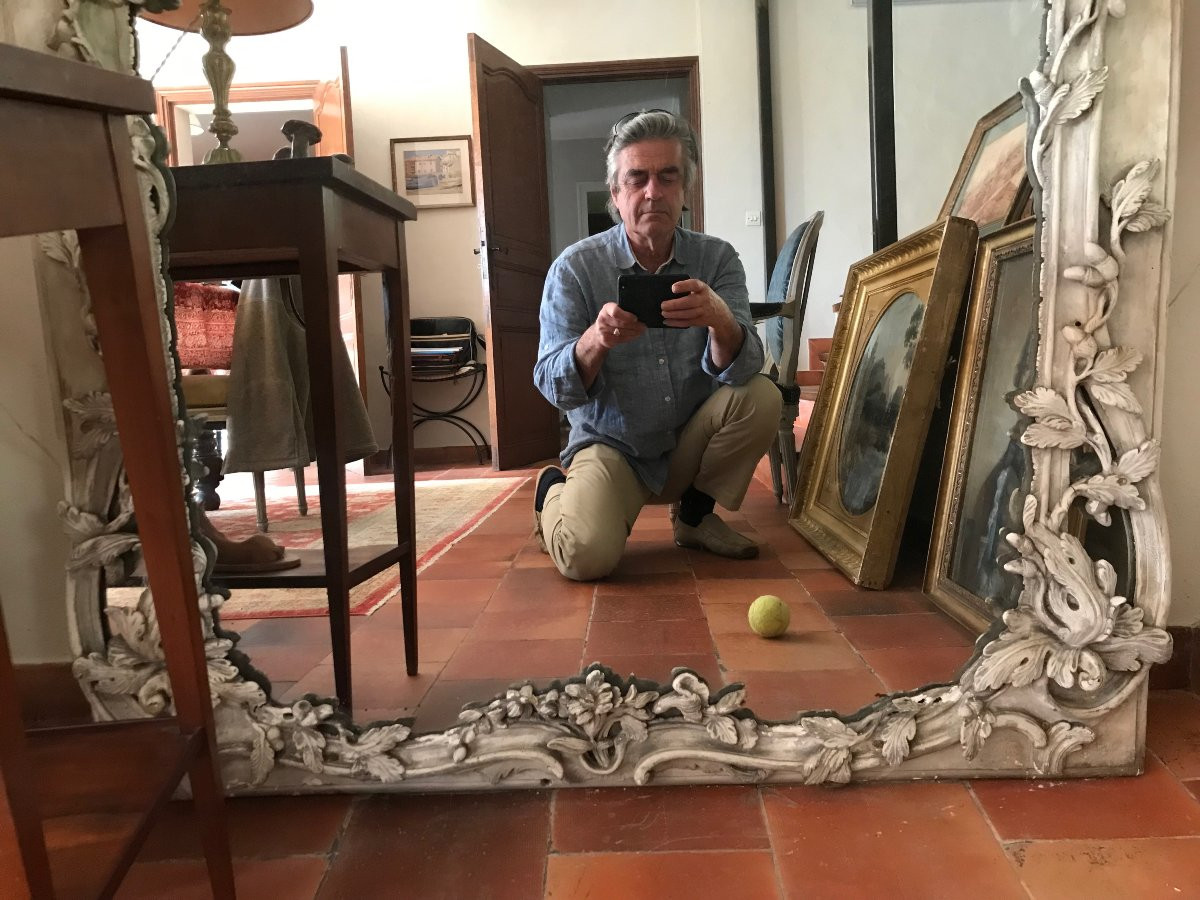  Grand miroir d'époque LOUIS XV-photo-3