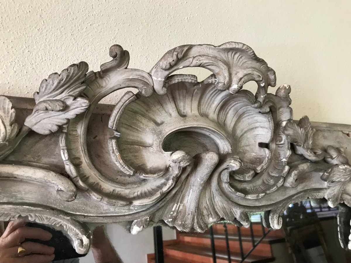 Grand miroir d'époque LOUIS XV-photo-2
