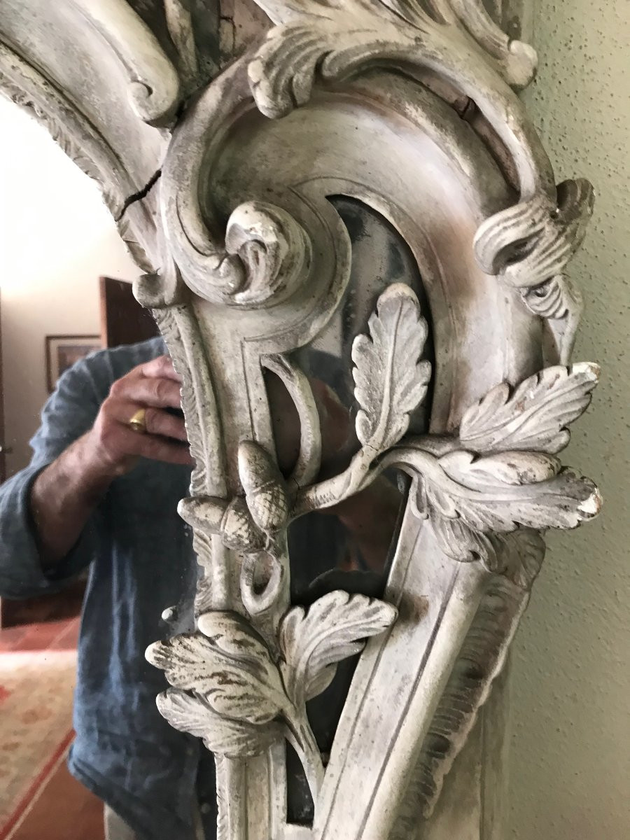  Grand miroir d'époque LOUIS XV-photo-3