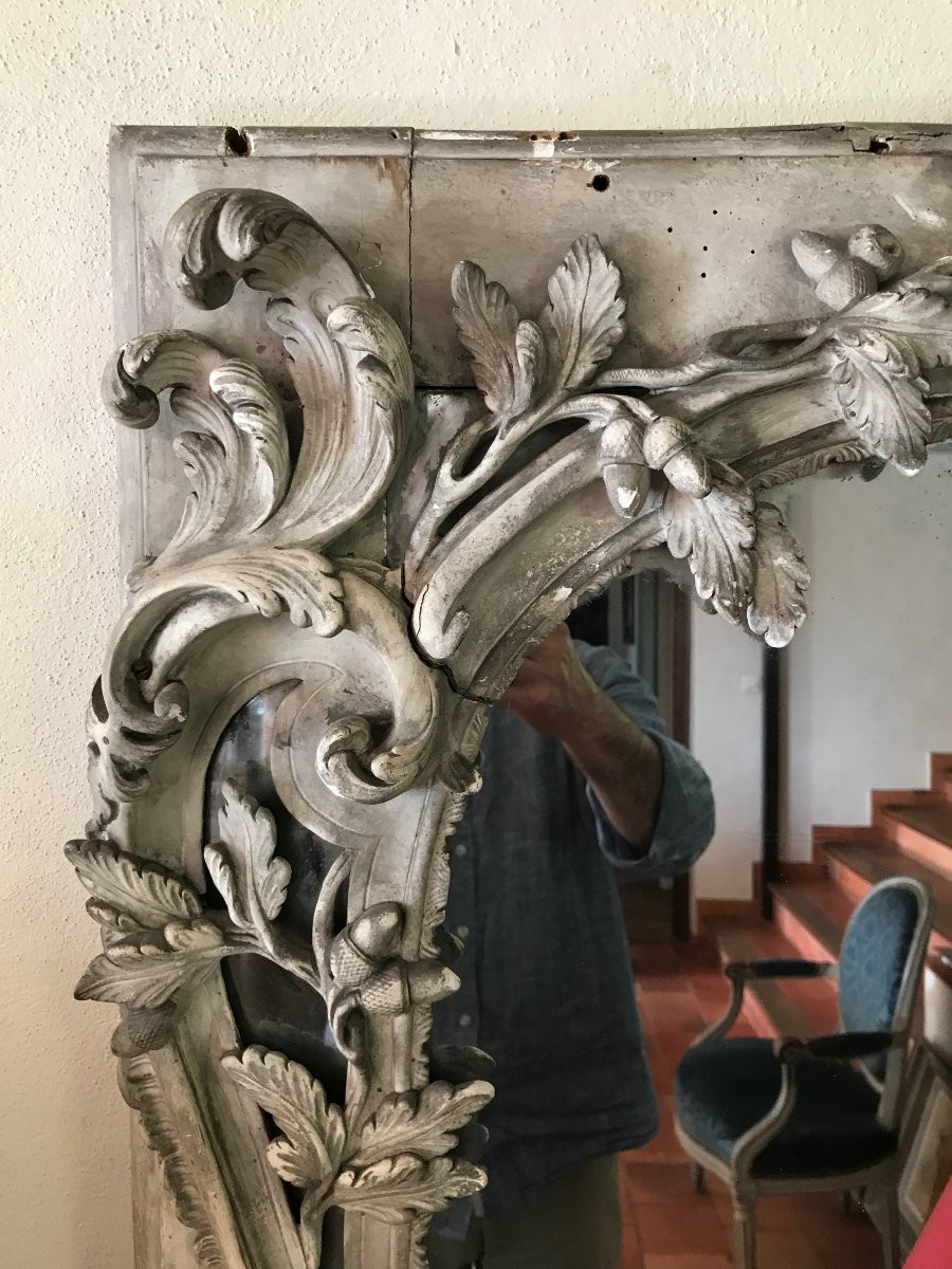  Grand miroir d'époque LOUIS XV-photo-6