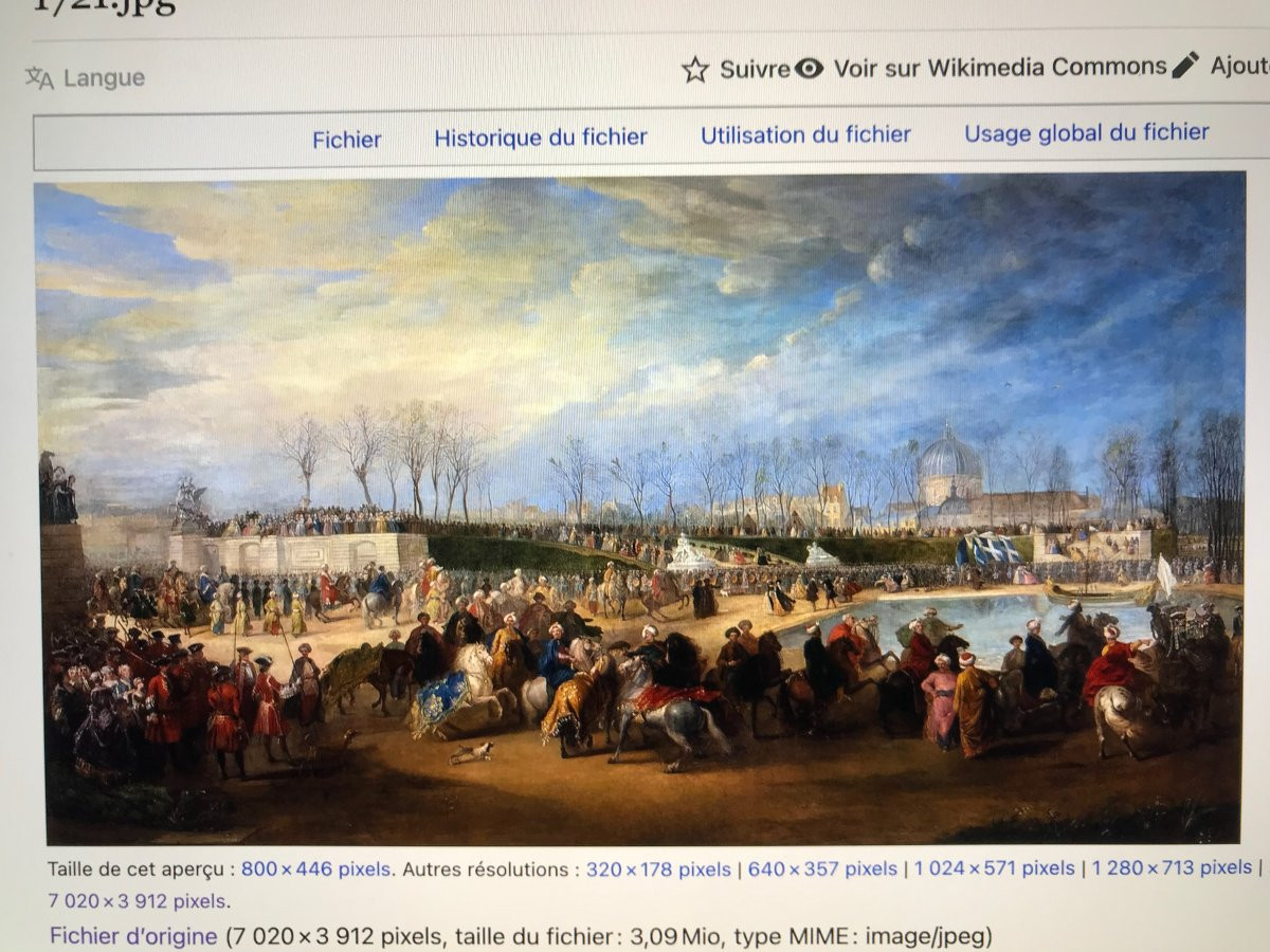 Dessin sanguine Turc par Charles Parrocel préparatoire Ambassade 1721-photo-2