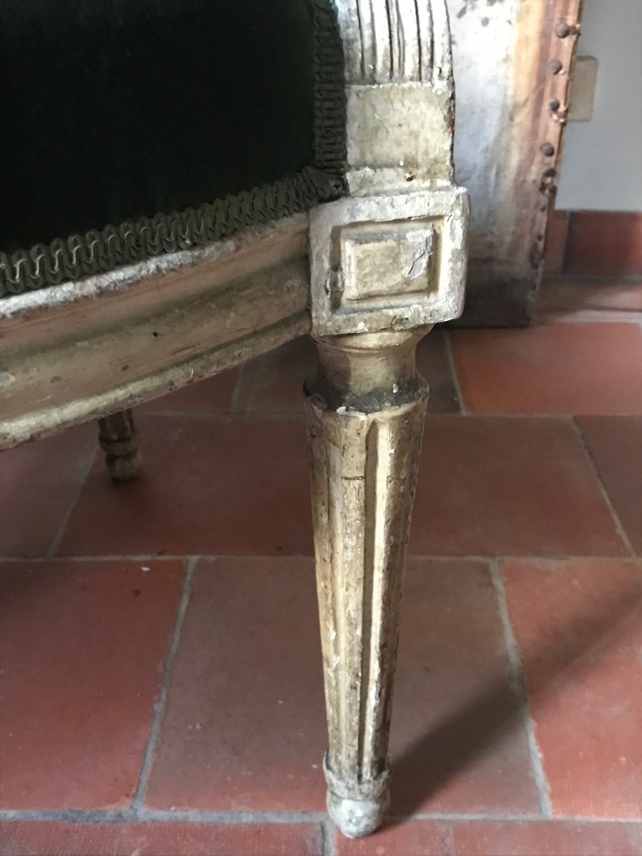 Pair Of Louis XVI Period Armchairs, Late 18th Century-photo-1