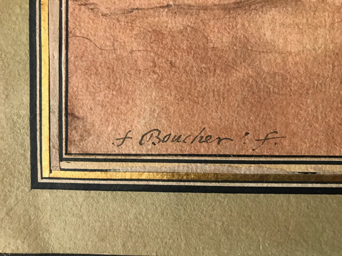 Preparatory Drawing By François Boucher -photo-1