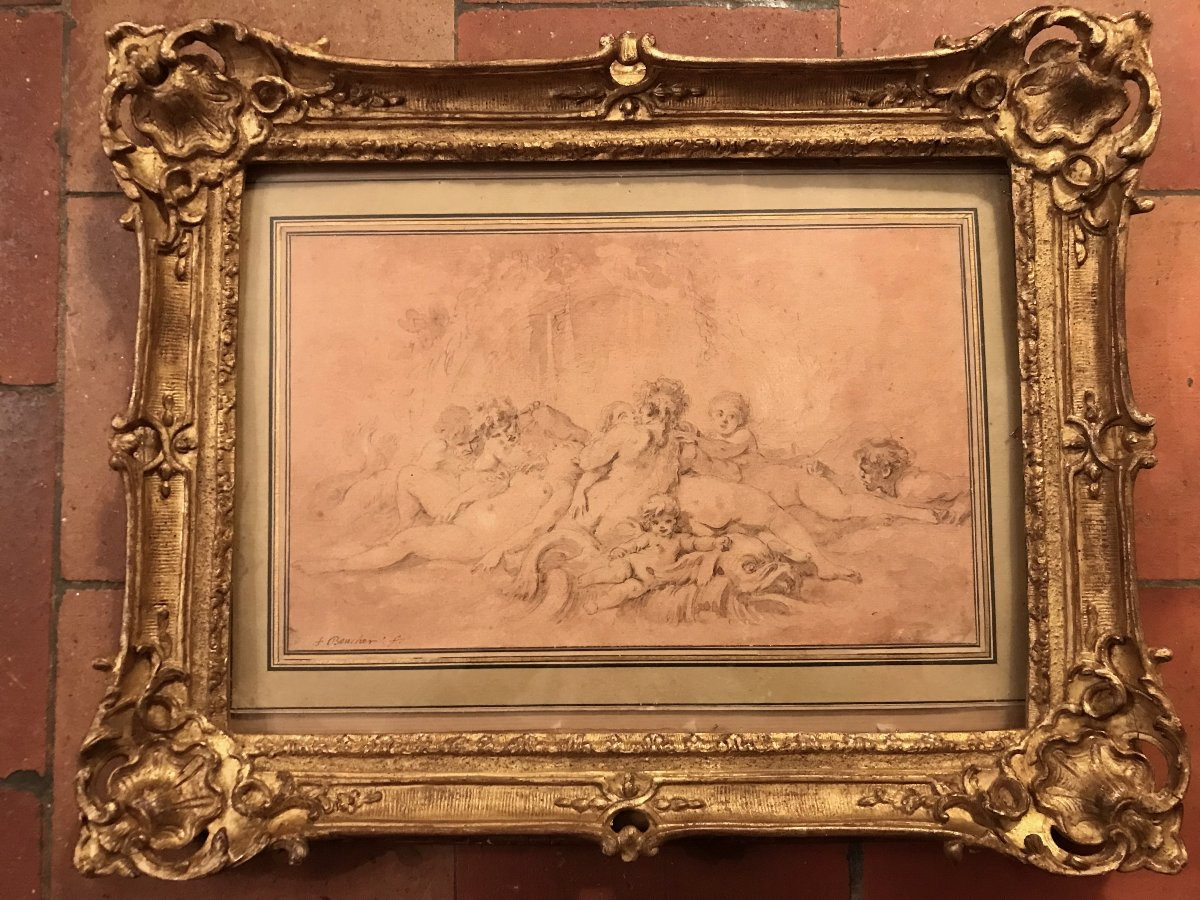 Preparatory Drawing By François Boucher -photo-2