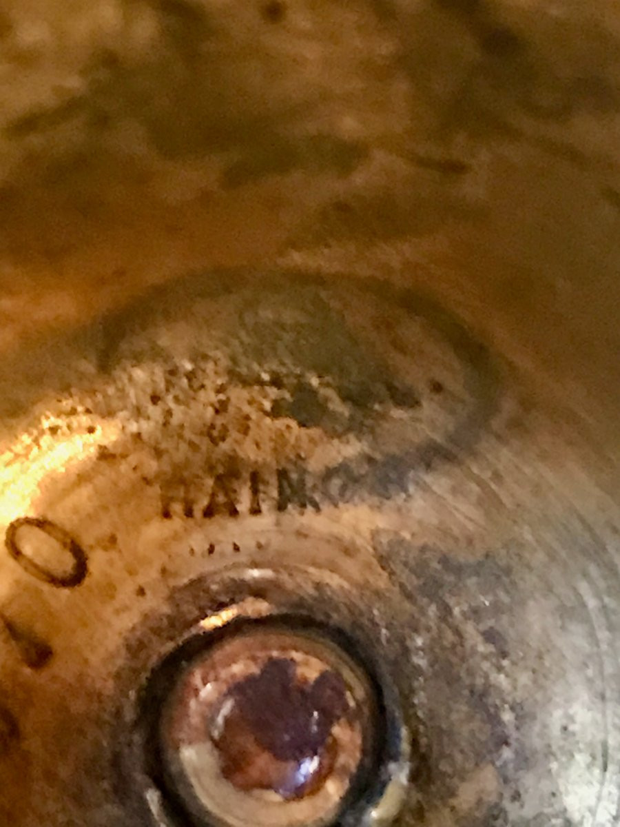 Pair Of Large Gilt Bronze Candlesticks, Signed-photo-6