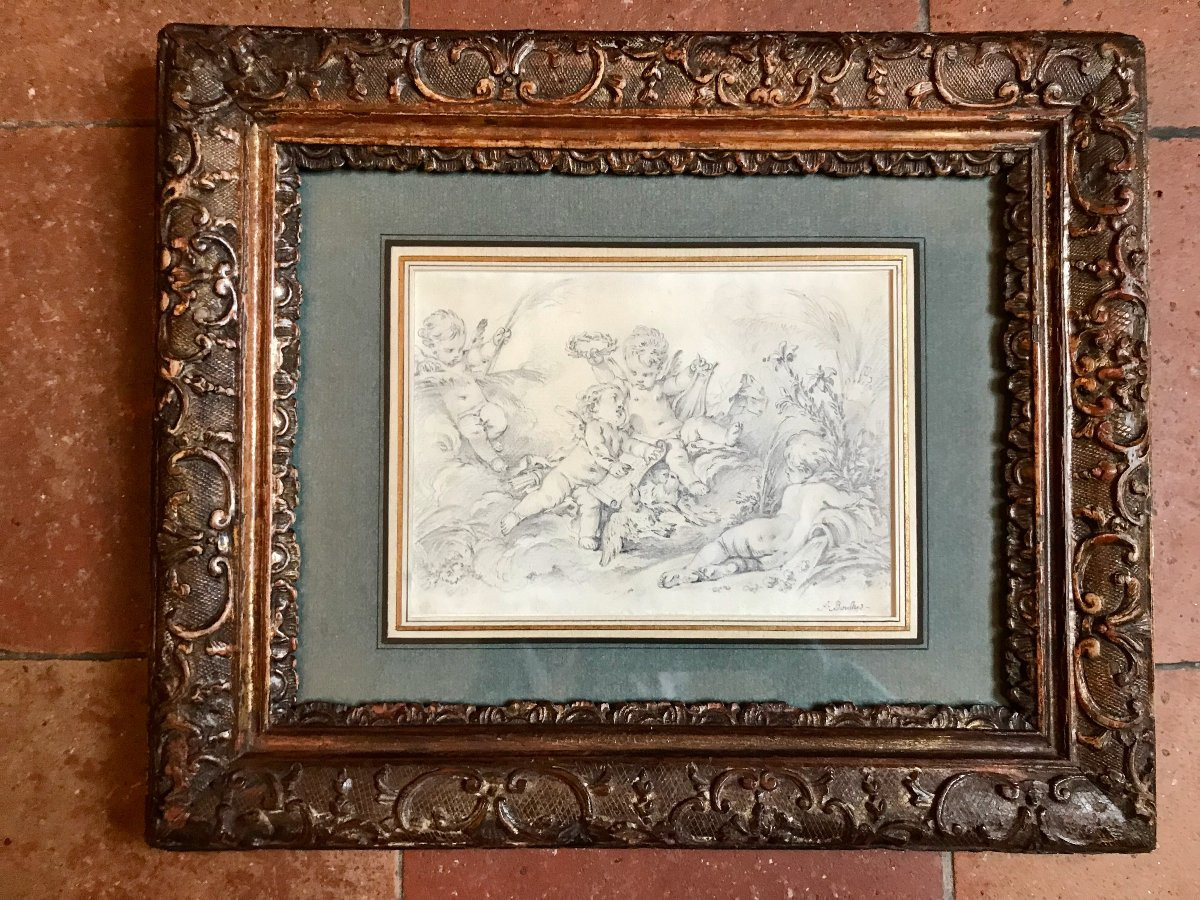 Preparatory Drawing By François Boucher-photo-2