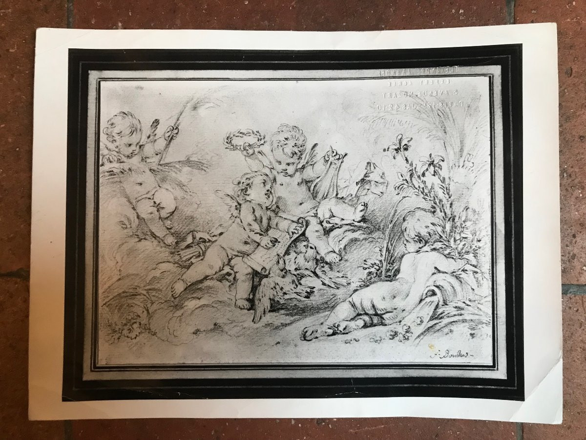 Dessin préparatoire par François Boucher-photo-6