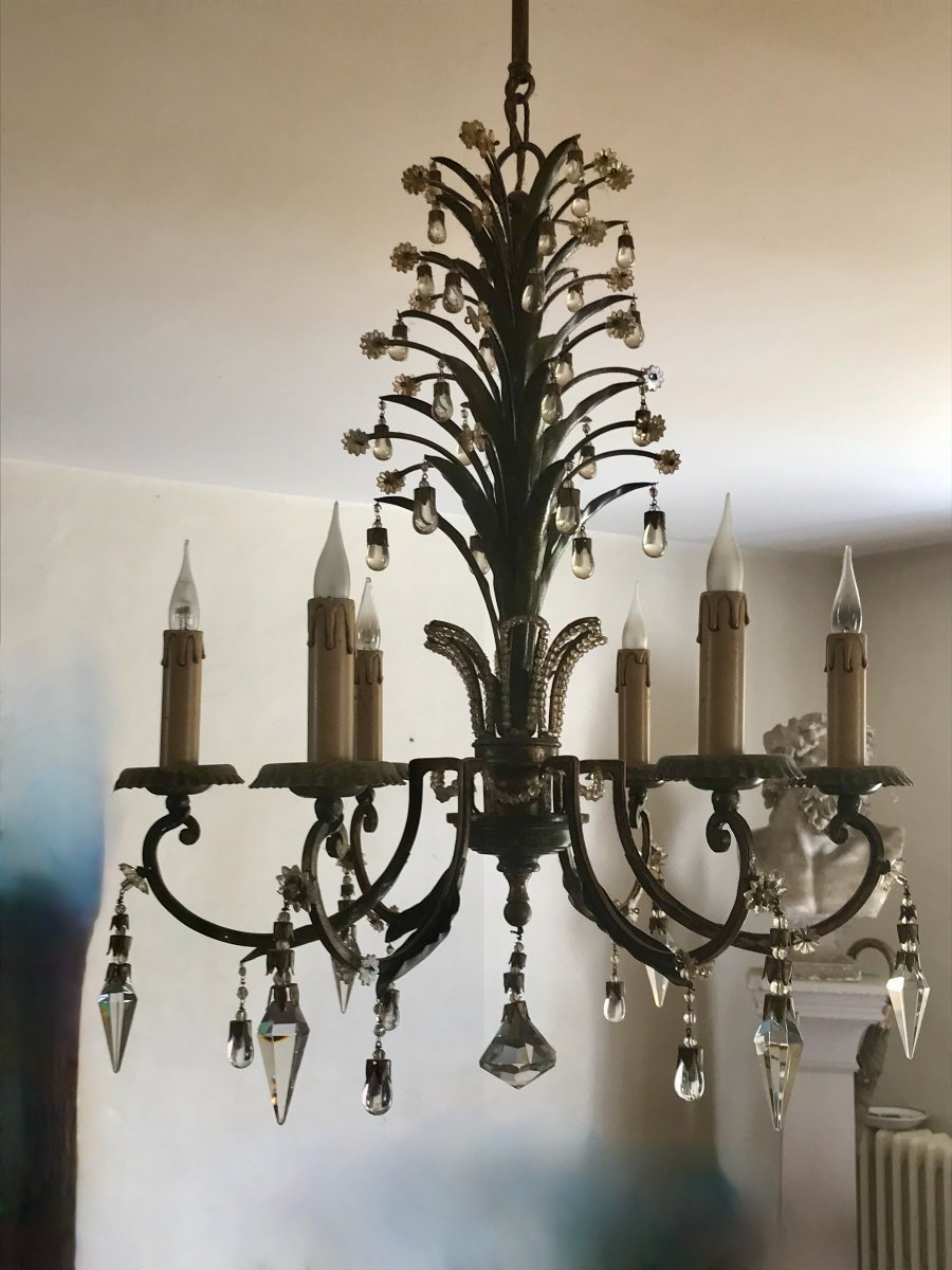 Lustre Ananas Maison Baguès Circa 1960-photo-3