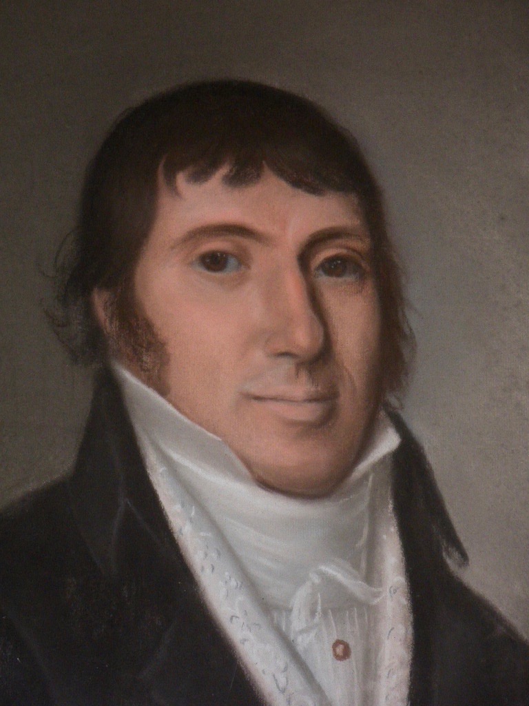 Pastel Framed Portrait Of A Man Circa 1800