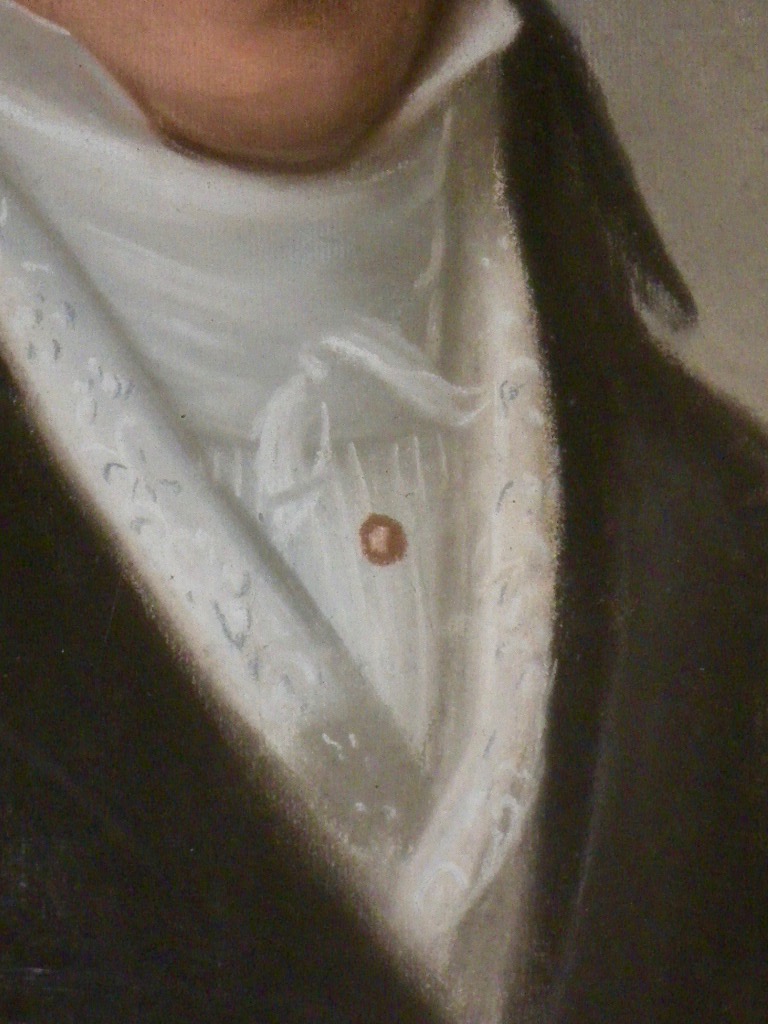 Pastel Encadré Portrait d'Homme Vers 1800-photo-4