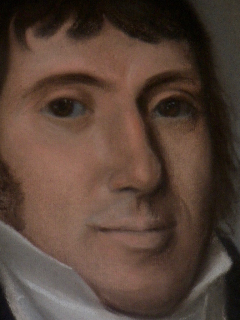 Pastel Encadré Portrait d'Homme Vers 1800-photo-2