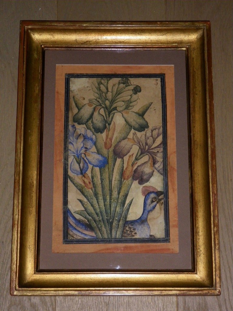 Framed Gouache Indo-persian 18th-19th-photo-2