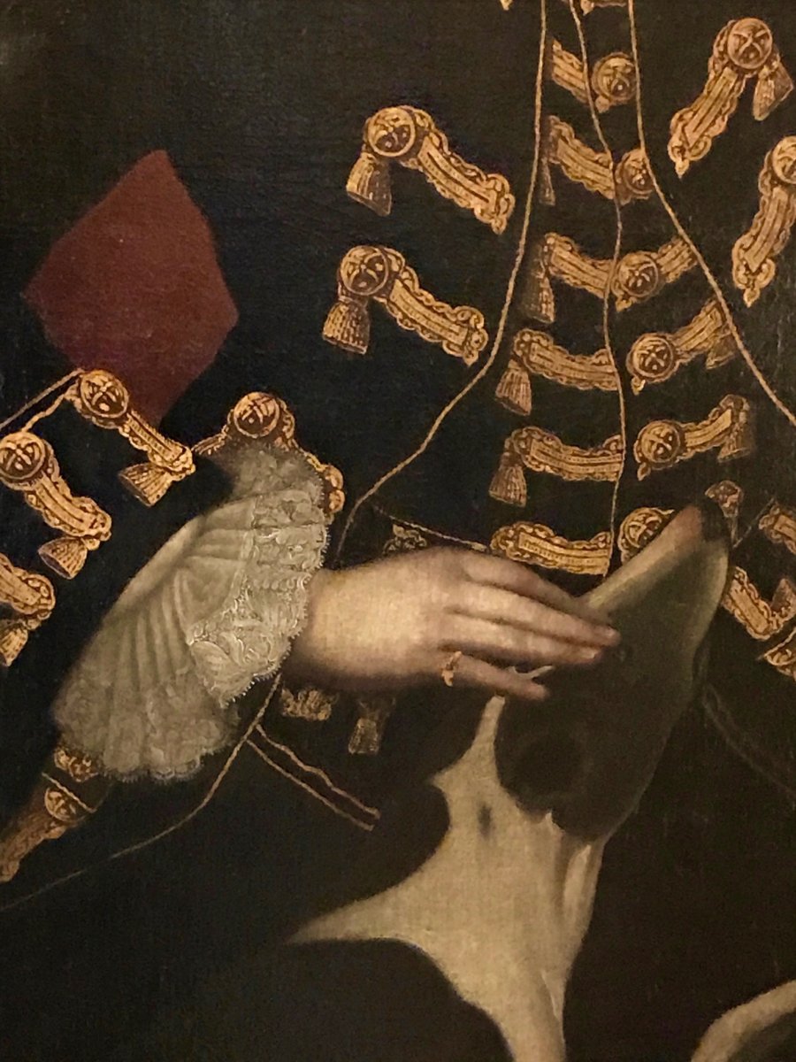 18th Century Painting Portrait Of A Gentleman Hunter And His Dog-photo-3