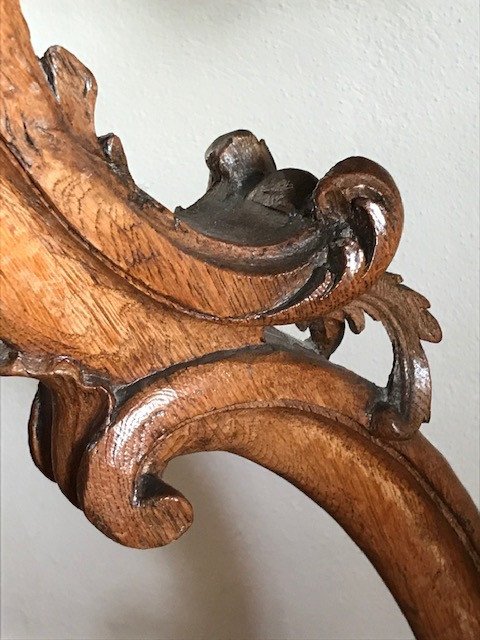 Console époque Louis XV chêne XVIIIe-photo-6