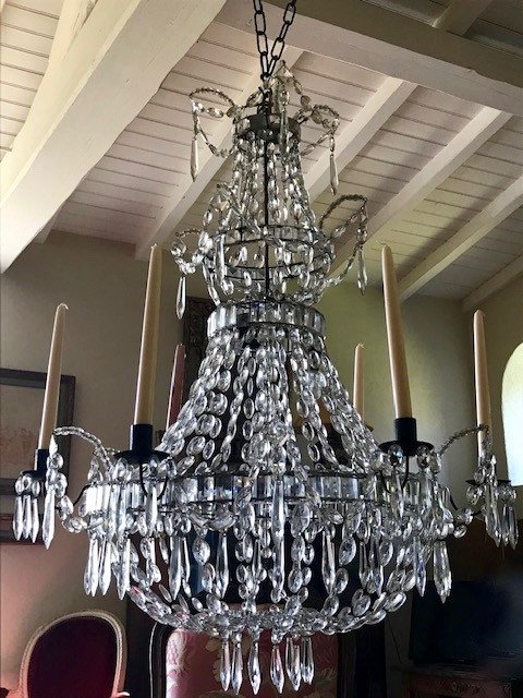 Lustre Mongolfière Gustavien Circa 1940-photo-4