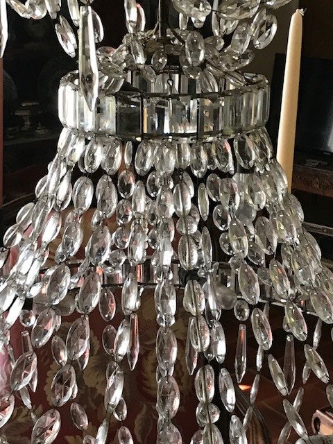 Lustre Mongolfière Gustavien Circa 1940-photo-3