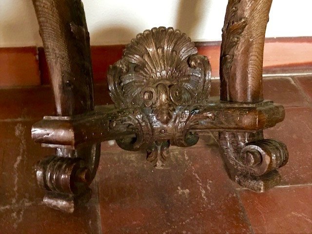Console d'applique En Chêne Sculpté d'époque Début Régence XVIIIe-photo-1