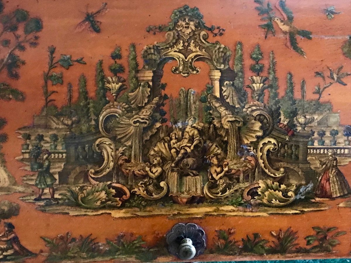 Boite Coffret à Perruque XVIIIe d'époque Louis XV-photo-4