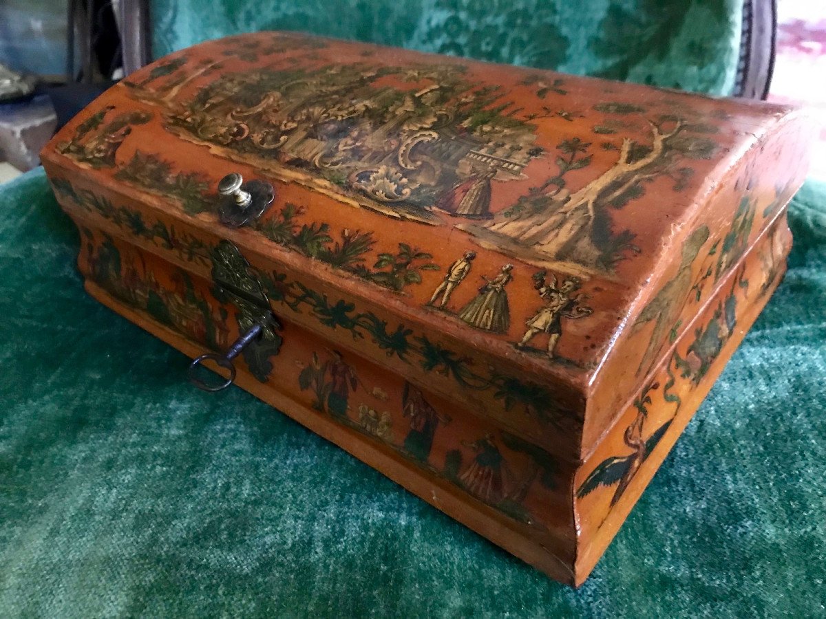 Boite Coffret à Perruque XVIIIe d'époque Louis XV