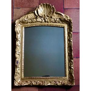 18th Century Golden Wood Mirror, Regence Period