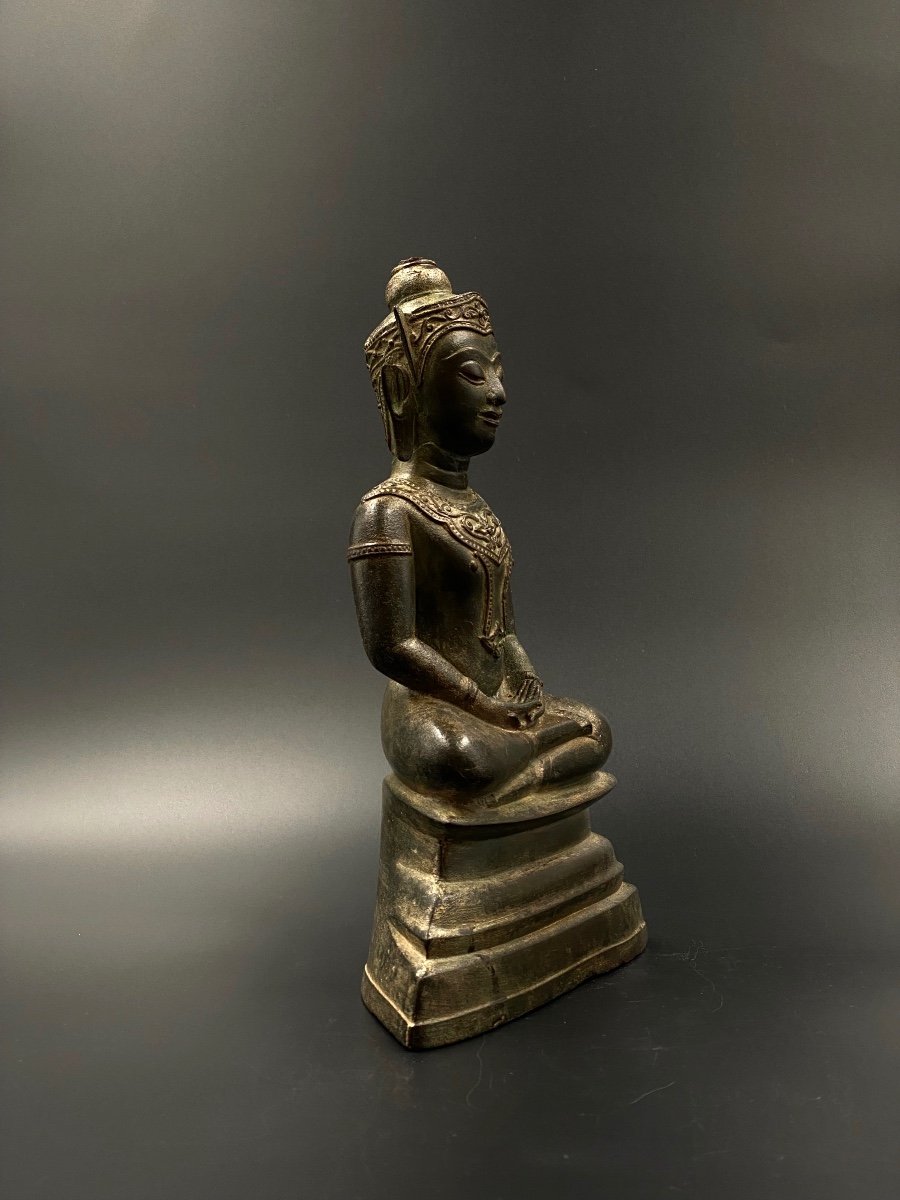 Bouddha, bronze, Siam, XVII-XVIII ème-photo-5