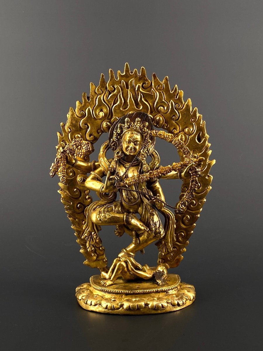 Kurukulla, Gilded Bronze, Nepal