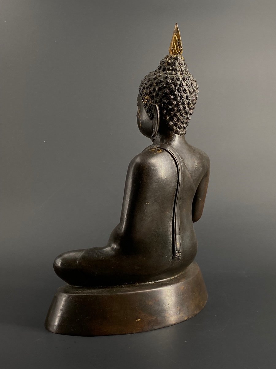 Buddha, Bronze, Thailand, 27cm, 19/20th-photo-4